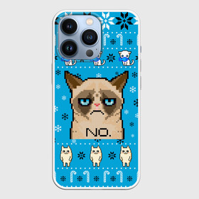 Чехол для iPhone 13 Pro с принтом Grumpy КОТ МЕМ НОВОГОДНИЙ в Белгороде,  |  | 2021 | 2022 | cat | christmas | mem | merry | merry christmas | new year | snow | sweater | ugly christmas | winter | зима | кис | киска | кот | котейка | котик | коты | котяра | кошка | кошки | мем | мемы | новогодний | новогодняя | новый 