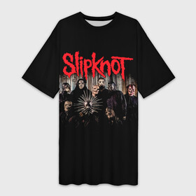 Платье-футболка 3D с принтом Slipknot .5: The Gray Chapter в Белгороде,  |  | slipknot | алессандро вентурелла | альбом | джей вайнберг | джеймс рут | кори тейлор | крис фен | крэйг джонс | метал | мик томсон | музыка | петля | рок группа | сид уилсон | скользящий узел | слайпкнот