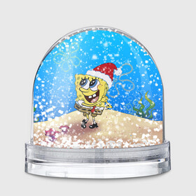 Игрушка Снежный шар с принтом НОВОГОДНИЙ ГУБКА БОБ КВАДРАТНЫЕ ШТАНЫ в Белгороде, Пластик | Изображение внутри шара печатается на глянцевой фотобумаге с двух сторон | 2022 | 22 | bikini | bob | bottom | brbyb | christmas | merry | new | ocean | sea | sponge | spongebob | squarepants | water | year | бикини | боб | боттом | вода | год | губка | дно | квадратные | море | новый | океан | рождество | спанч |