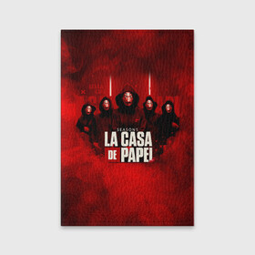 Обложка для паспорта матовая кожа с принтом БУМАЖНЫЙ ДОМ - LA CASA DE PAPEL - BELLA CIAO в Белгороде, натуральная матовая кожа | размер 19,3 х 13,7 см; прозрачные пластиковые крепления | Тематика изображения на принте: bella ciao | la casa de papel | бумажный дом | ла каса де | ла каса де папель | ла каса де пепел | лакаса | сериал | фильм