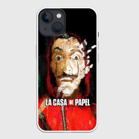 Чехол для iPhone 13 с принтом БУМАЖНЫЙ ДОМ РИСУНОК - LA CASA DE PAPEL BELLA CIAO в Белгороде,  |  | bella ciao | la casa de papel | бумажный дом | ла каса де | ла каса де папель | ла каса де пепел | лакаса | сериал | фильм