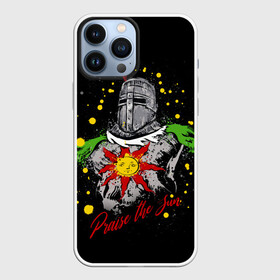 Чехол для iPhone 13 Pro Max с принтом Praise the Sun Dark Souls в Белгороде,  |  | Тематика изображения на принте: ashen one | dark souls | games | praise the sun | игры | компьютерные игры | негорящий | неопалимый | рыцарь | тёмные души