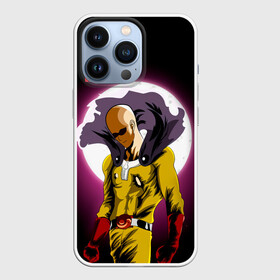 Чехол для iPhone 13 Pro с принтом Лысый плащ One Punch Man в Белгороде,  |  | Тематика изображения на принте: hagemanto | one punch man | one punchman | onepunchman | saitama | sensei | аниме | ван панч мен | ванпанчмен | лысый плащ | манга | сайтама | сильнейший человек | учитель | человек одинудар | человек одного удара