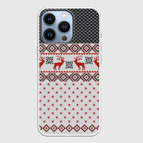 Чехол для iPhone 13 Pro с принтом НОВОГОДНИЙ УЗОР в Белгороде,  |  | background | christmas | christmas pattern | deer | holiday | knitted pattern | new year | pattern | snowflakes | texture | вязаный узор | новогодний узор | новый год | олени | паттерн | праздник | рождество | снежинки | текстура | узор | фон