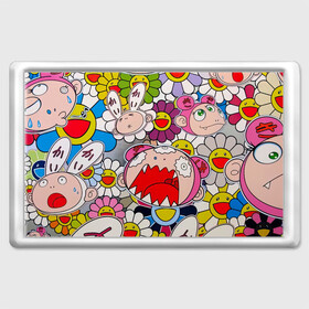 Магнит 45*70 с принтом Takashi Murakami кричащий арт в Белгороде, Пластик | Размер: 78*52 мм; Размер печати: 70*45 | Тематика изображения на принте: takashi murakami | арт | граффити | кричащий арт | мураками | такаси | такаси мураками | токио | уличное граффити | япония