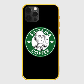 Чехол для iPhone 12 Pro с принтом ONE PUNCH MAN OK COFFEE в Белгороде, силикон | область печати: задняя сторона чехла, без боковых панелей | one punch man | onepunch man | onepunchman | oppai | saitama | ван панч мен | ванпанч мен | ванпанчмен | макото миядзаки | сайтама | человек один удар