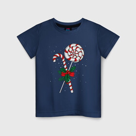 Детская футболка хлопок с принтом New Years sweets в Белгороде, 100% хлопок | круглый вырез горловины, полуприлегающий силуэт, длина до линии бедер | 2022 | 2022 год | family look | happy new year | santa | год тигра | дед мороз | каникулы | мороз | новогодний свитер | новый год | новый год 2022 | новый год тигра | оливье | праздник | рождество | санта клаус