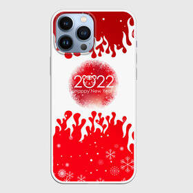 Чехол для iPhone 13 Pro Max с принтом Happy New Year Fire. в Белгороде,  |  | 2022 | fire | happy new year | merry christmas | год тигра | зима близко | нг | новогодний | новогодний тигр | новогодняя символика | новый год | новый год 2022 | рождество | символ 2022 года | снег | снежинки | тигр