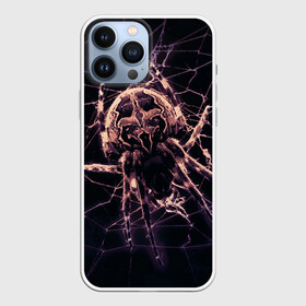 Чехол для iPhone 13 Pro Max с принтом Паук (neon) в Белгороде,  |  | black | insect | neon | spider | tarantula | web | насекомое | неоновый | паук | паутина | тарантул | черный