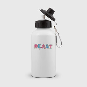 Бутылка спортивная с принтом Mr Beast - Art 1 в Белгороде, металл | емкость — 500 мл, в комплекте две пластиковые крышки и карабин для крепления | mr beast | youtube | арты | блогеры | мистер бист | ютуберы