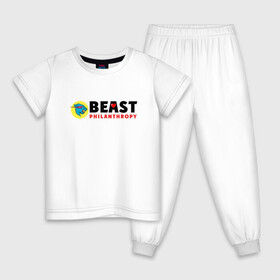 Детская пижама хлопок с принтом Mr Beast Philanthropy в Белгороде, 100% хлопок |  брюки и футболка прямого кроя, без карманов, на брюках мягкая резинка на поясе и по низу штанин
 | arts | mr beast | youtube | арт | арты | блогеры | мистер бист | ютуб | ютуберы