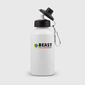 Бутылка спортивная с принтом Mr Beast Philanthropy в Белгороде, металл | емкость — 500 мл, в комплекте две пластиковые крышки и карабин для крепления | arts | mr beast | youtube | арт | арты | блогеры | мистер бист | ютуб | ютуберы