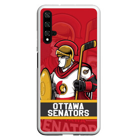 Чехол для Honor 20 с принтом Оттава Сенаторз Ottawa Senators в Белгороде, Силикон | Область печати: задняя сторона чехла, без боковых панелей | hockey | nhl | ottawa | ottawa senators | senators | usa | нхл | оттава | оттава сенаторз | сенаторз | спорт | сша | хоккей | шайба