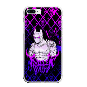 Чехол для iPhone 7Plus/8 Plus матовый с принтом JOJO / KILLER QUEEN / КОРОЛЕВА УБИЙЦА / ART в Белгороде, Силикон | Область печати: задняя сторона чехла, без боковых панелей | Тематика изображения на принте: adventure | jojo | jojos bizarre | jojos bizarre adventure | killer queen | pattern | yare yare daze | аниме | брызги | джоджо | манга | узор | яре яре дазе