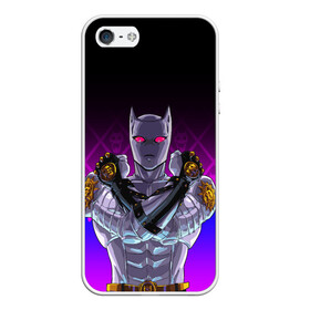 Чехол для iPhone 5/5S матовый с принтом JOJO / KILLER QUEEN / КОРОЛЕВА УБИЙЦА / FIRE STYLE в Белгороде, Силикон | Область печати: задняя сторона чехла, без боковых панелей | adventure | fire | jojo | jojos bizarre | jojos bizarre adventure | killer queen | yare yare daze | аниме | джоджо | манга | огонь | яре яре дазе