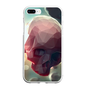 Чехол для iPhone 7Plus/8 Plus матовый с принтом Геометрические Черепа в Белгороде, Силикон | Область печати: задняя сторона чехла, без боковых панелей | геометрический череп | геометрия | рисунок | череп | черепа
