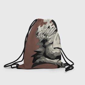Рюкзак-мешок 3D с принтом Великий Воин в Белгороде, 100% полиэстер | плотность ткани — 200 г/м2, размер — 35 х 45 см; лямки — толстые шнурки, застежка на шнуровке, без карманов и подкладки | великий воин | воин | рисунок | самурай | фентези