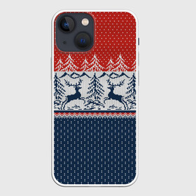 Чехол для iPhone 13 mini с принтом НОВОГОДНИЙ УЗОР в Белгороде,  |  | background | christmas | deer | holiday | knitted pattern | new year | new years pattern | pattern | texture | tree | вязаный узор | елка | елочка | новогодний узор | новый год | олени | паттерн | праздник | рождество | текстура | узор | фон