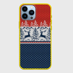 Чехол для iPhone 13 Pro Max с принтом НОВОГОДНИЙ УЗОР в Белгороде,  |  | background | christmas | deer | holiday | knitted pattern | new year | new years pattern | pattern | texture | tree | вязаный узор | елка | елочка | новогодний узор | новый год | олени | паттерн | праздник | рождество | текстура | узор | фон