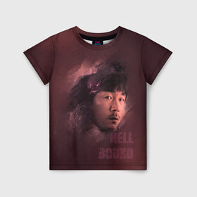 Детская футболка 3D с принтом Джин Кён в Белгороде, 100% гипоаллергенный полиэфир | прямой крой, круглый вырез горловины, длина до линии бедер, чуть спущенное плечо, ткань немного тянется | детектив | дым | лицо | монстр | персонаж