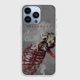 Чехол для iPhone 13 Pro с принтом Hellbound Новая истина в Белгороде,  |  | Тематика изображения на принте: дым | надпись | скелет | текстура