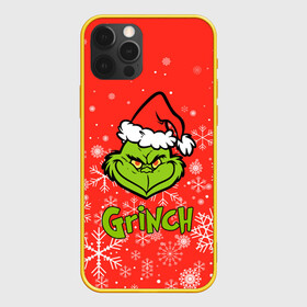 Чехол для iPhone 12 Pro с принтом Grinch Red. в Белгороде, силикон | область печати: задняя сторона чехла, без боковых панелей | 2022 | grinch | happy new year | merry christmas | год тигра | гринч | зима близко | нг | новогодний | новый год | новый год 2022 | рождество | снег | снежинки