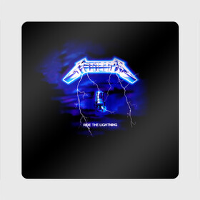 Магнит виниловый Квадрат с принтом Ride the Lightning   Metallica в Белгороде, полимерный материал с магнитным слоем | размер 9*9 см, закругленные углы | hard | heavy | james hetfield | kirk hammett | lars ulrich | metallica | music | robert trujillo | rock band | thrash | thrashmetal | альбом | джеймс хэтфилд | кирк хэмметт | ларс ульрих | метал | металика | металлика | музыка | роберт трухильо | рок груп