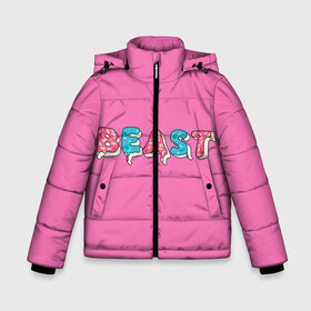 Зимняя куртка для мальчиков 3D с принтом Mr Beast Donut (Pink edition) в Белгороде, ткань верха — 100% полиэстер; подклад — 100% полиэстер, утеплитель — 100% полиэстер | длина ниже бедра, удлиненная спинка, воротник стойка и отстегивающийся капюшон. Есть боковые карманы с листочкой на кнопках, утяжки по низу изделия и внутренний карман на молнии. 

Предусмотрены светоотражающий принт на спинке, радужный светоотражающий элемент на пуллере молнии и на резинке для утяжки | arts | mr beast | mrbeast | youtube | арты | блогеры | мистер бист | прикольные надписи | ютуб | ютуберы
