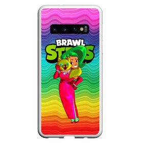 Чехол для Samsung Galaxy S10 с принтом Радужная Лола BrawlStars в Белгороде, Силикон | Область печати: задняя сторона чехла, без боковых панелей | brawl | brawl stars | brawlstars | lola | бравл | бравлстарс | лола | лоли | разрушитель