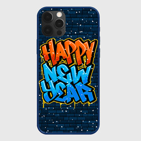 Чехол для iPhone 12 Pro Max с принтом С Новым Годом граффити / Happy New Year graffiti в Белгороде, Силикон |  | graffiti | wall | граффити | зима | новый год | рождество | снег | снежинка | стена