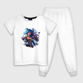 Детская пижама хлопок с принтом LEAGUE OF LEGENDS ДЖИНКС АРКЕЙН в Белгороде, 100% хлопок |  брюки и футболка прямого кроя, без карманов, на брюках мягкая резинка на поясе и по низу штанин
 | Тематика изображения на принте: akali | arcane | fan | fan art | hero | jinx | kda | kda mas | league of legends | lol | moba | акали | аркейн | герой | джинкс | кда | лига легенд | лол | моба