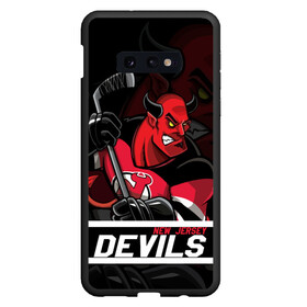 Чехол для Samsung S10E с принтом Нью Джерси Девилз New Jersey Devils в Белгороде, Силикон | Область печати: задняя сторона чехла, без боковых панелей | devils | hockey | new jersey | new jersey devils | nhl | usa | девилз | нхл | ньюджерси | ньюджерси девилз | спорт | сша | хоккей | шайба