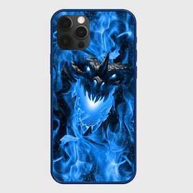 Чехол для iPhone 12 Pro Max с принтом Дракон в синем пламени Dragon in blue flame в Белгороде, Силикон |  | dragon | дракон | миф | монстр | огонь | пламя | фэнтези