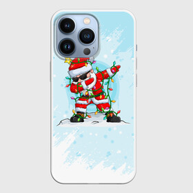 Чехол для iPhone 13 Pro с принтом Santa Dabbing в гирлянде. в Белгороде,  |  | 2022 | dabbing | happy new year | merry christmas | santa dabbing | год тигра | зима близко | нг | новогодний | новогодний тигр | новый год | новый год 2022 | рождество | символ 2022 года | снег | снежинки
