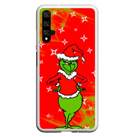 Чехол для Honor 20 с принтом Новогодний Grinch на танцполе. в Белгороде, Силикон | Область печати: задняя сторона чехла, без боковых панелей | 2022 | grinch | happy new year | merry christmas | год тигра | гринч | зима близко | нг | новогодний | новый год | новый год 2022 | рождество | снег | снежинки