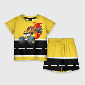 Детский костюм с шортами 3D с принтом Вспыш и чудо машинки  Рык в Белгороде,  |  | вспыш | детский | желтый | машина | машинки | монстрак | мультик | мультфильм | персонаж | рык | чудо