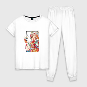 Женская пижама хлопок с принтом Нене Яширо. Туалетный мальчик Ханако-кун в Белгороде, 100% хлопок | брюки и футболка прямого кроя, без карманов, на брюках мягкая резинка на поясе и по низу штанин | Тематика изображения на принте: jibaku shounen hanakokun | nene yashiro | нене яширо | нэнэ ясиро | туалетный мальчик ханако кун | ханако
