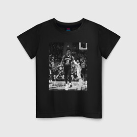 Детская футболка хлопок с принтом Морант Джа НБА в Белгороде, 100% хлопок | круглый вырез горловины, полуприлегающий силуэт, длина до линии бедер | ja morant | баскетболист | джа морант | мемфис гриззлис | мюррей стейт рейсерс | нба