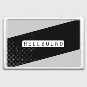 Магнит 45*70 с принтом HELLBOUND - Полосы в Белгороде, Пластик | Размер: 78*52 мм; Размер печати: 70*45 | bound | hell | hellbound | netflix | series | ада | зов | корейский | культура | монстры | поп | сериал | сериалы