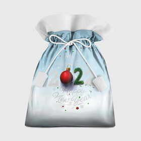 Подарочный 3D мешок с принтом !2022! в Белгороде, 100% полиэстер | Размер: 29*39 см | Тематика изображения на принте: 2022 | new year | арт | графика | зима | лого | новый год | рождество