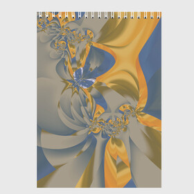Скетчбук с принтом Орхидеи Небо и песок Абстракция 403-1 в Белгороде, 100% бумага
 | 48 листов, плотность листов — 100 г/м2, плотность картонной обложки — 250 г/м2. Листы скреплены сверху удобной пружинной спиралью | abstraction | blue | flowers | fractal | ornament | pattern | yellow | абстракция | желтый | орнамент | узор | фрактал | цветы