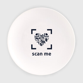 Тарелка с принтом Scan Me - Heart в Белгороде, фарфор | диаметр - 210 мм
диаметр для нанесения принта - 120 мм | Тематика изображения на принте: coronavirus | covid | covid19 | qr code | qr код | sputnik | вакцина | вакцинация | вирус | здоровье | изоляция | иммунитет | карантин | ковид | код | корона | коронавирус | маркировка | маска | пандемия | паспорт | прививка