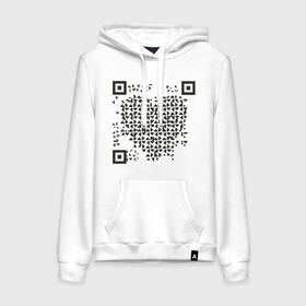 Женская толстовка с принтом QR Love в Белгороде, френч-терри, мягкий теплый начес внутри (100% хлопок) | карман-кенгуру, эластичные манжеты и нижняя кромка, капюшон с подкладом и шнурком | coronavirus | covid | covid19 | l | qr code | qr код | sputnik | вакцина | вакцинация | вирус | здоровье | изоляция | иммунитет | карантин | ковид | код | корона | коронавирус | маркировка | маска | пандемия | паспорт