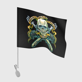 Флаг для автомобиля с принтом Megadeth fan club в Белгороде, 100% полиэстер | Размер: 30*21 см | alternative | megadeth | metall | music | rock | альтернатива | мегадез | металл | музыка | рок