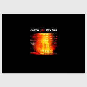 Поздравительная открытка с принтом Live Killers - Queen в Белгороде, 100% бумага | плотность бумаги 280 г/м2, матовая, на обратной стороне линовка и место для марки
 | freddie mercury | paul rodgers | queen | quen | альбом | брайан мэй | глэм | джон дикон | квин | королева | куин | меркури | меркьюри | музыкант | мэркури | певец | песня | поп | роджер тейлор | рок группа | фаррух булсара