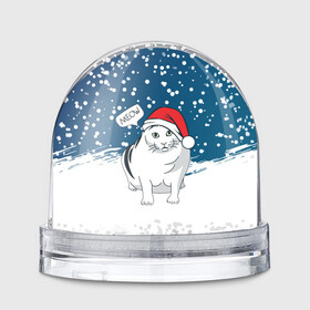 Игрушка Снежный шар с принтом НОВОГОДНИЙ КОТ БЕНДЕР (МЕМ) в Белгороде, Пластик | Изображение внутри шара печатается на глянцевой фотобумаге с двух сторон | Тематика изображения на принте: 2022 | 22 | bender | cat | christmas | meme | memes | meow | merry | new | snow | winter | year | бендер | год | зима | кот | кошка | мем | мемы | мяй | новый | рождество | снег | толстый