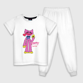 Детская пижама хлопок с принтом Kissy Missy Poppy Playtime в Белгороде, 100% хлопок |  брюки и футболка прямого кроя, без карманов, на брюках мягкая резинка на поясе и по низу штанин
 | huggy | kissy | missy | playtime | poppy | wuggy | вагги | ваги | киси | кисси | миси | мисси | хагги | хаги