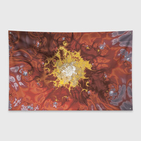 Флаг-баннер с принтом Коллекция Journey Обжигающее солнце 396-134 в Белгороде, 100% полиэстер | размер 67 х 109 см, плотность ткани — 95 г/м2; по краям флага есть четыре люверса для крепления | abstraction | fractal | orange | red | sunny | yellow | абстракция | желтый | красный | оранжевый | солнечный | фрактал