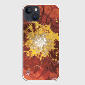Чехол для iPhone 13 с принтом Коллекция Journey Обжигающее солнце 396-134 в Белгороде,  |  | abstraction | fractal | orange | red | sunny | yellow | абстракция | желтый | красный | оранжевый | солнечный | фрактал