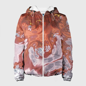 Женская куртка 3D с принтом Коллекция Journey Обжигающее солнце 396-134-1 в Белгороде, ткань верха — 100% полиэстер, подклад — флис | прямой крой, подол и капюшон оформлены резинкой с фиксаторами, два кармана без застежек по бокам, один большой потайной карман на груди. Карман на груди застегивается на липучку | abstraction | fractal | orange | red | sunny | yellow | абстракция | желтый | красный | на витрину | оранжевый | солнечный | фрактал
